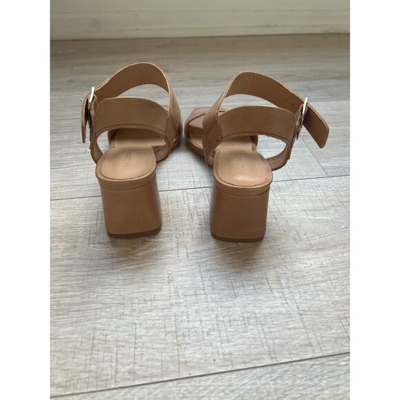 Nisolo Stella Block Heel almond leather size 7 - Picture 8 of 9